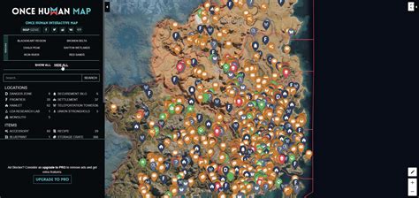 Once Human: Interactive maps