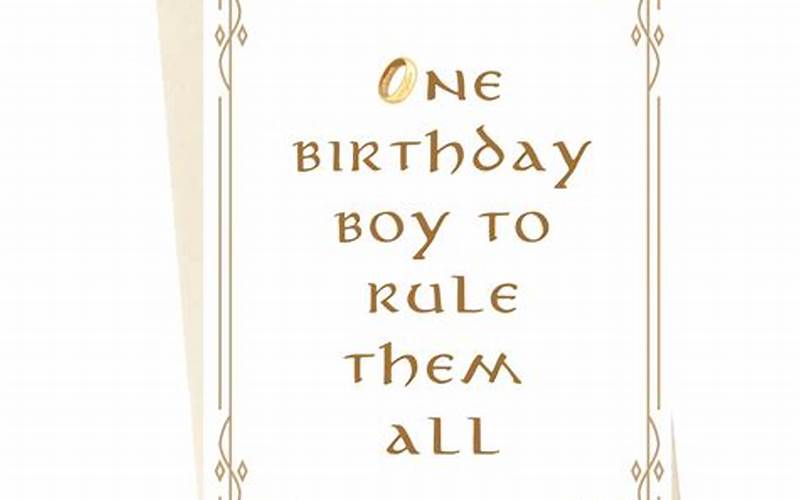 One Birthday To Rule Them All!