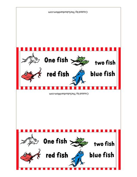 One Fish Two Fish Printable