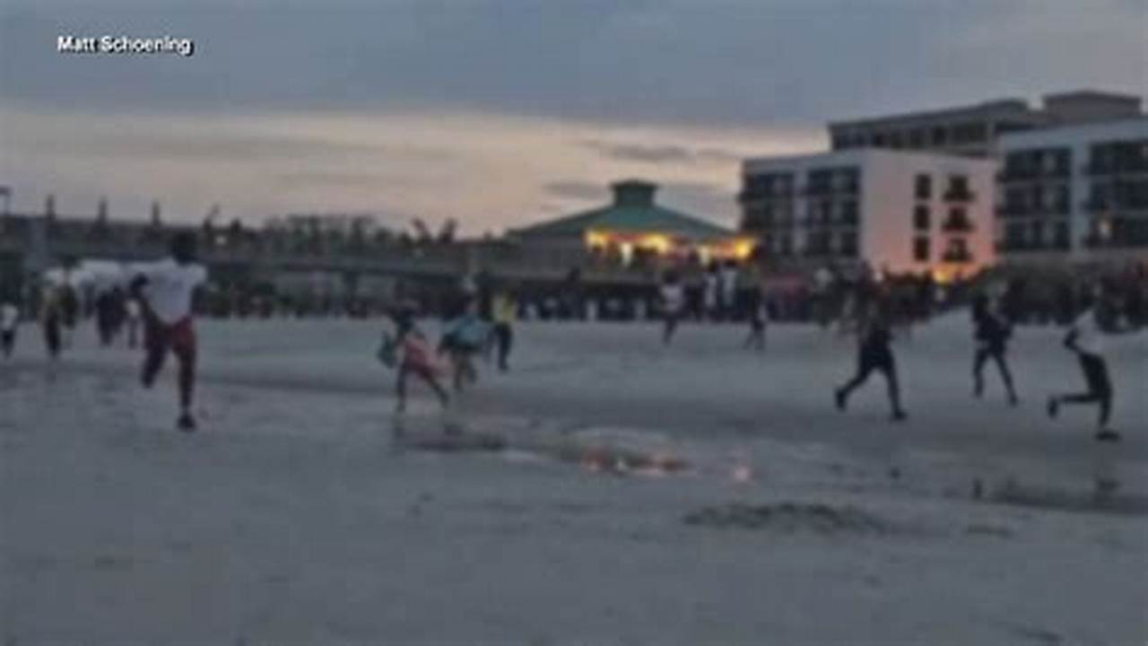 One Person Was Killed And Three Were Injured After Gunfire Erupted Sunday, Prompting Police To Shut Downtown Jacksonville Beach, Florida, As It Was Packed With., 2024
