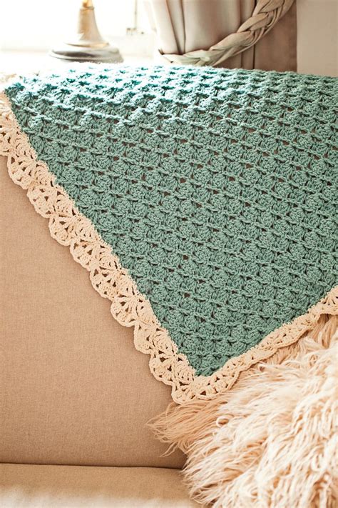 One Colour Crochet Blanket