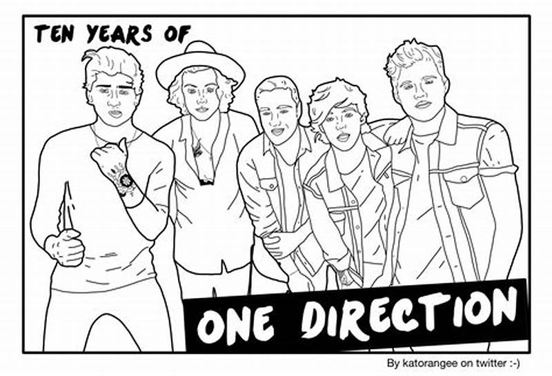One Direction Printable Coloring Pages