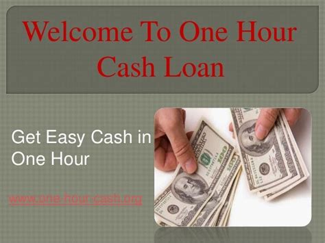 One Hour Cash Advances