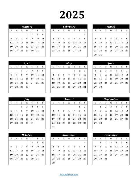 One Note Printable Calendar