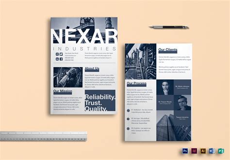 One Page Brochure Design