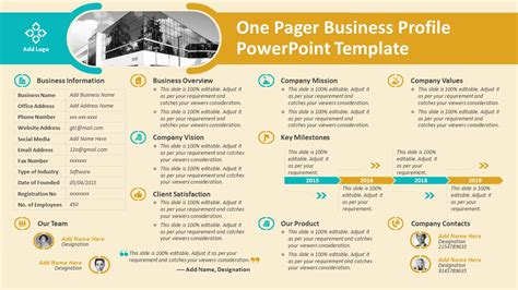 One Pager Powerpoint Template