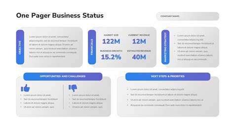 One Pager Slide Template