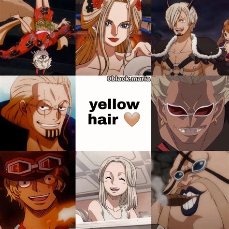 One Piece Characters Yellow Hair