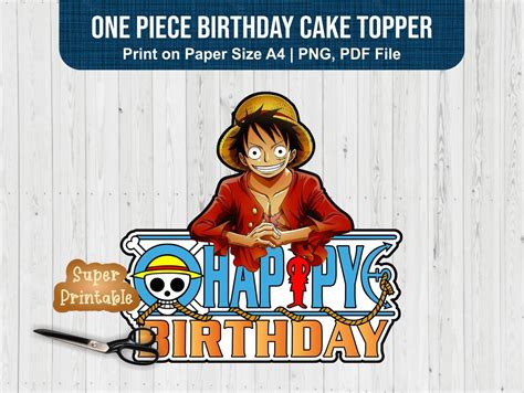 One Piece Happy Birthday Banner Printable