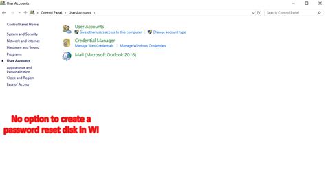 One Reset Disk Per Account