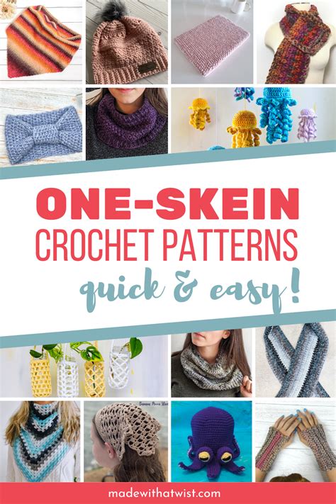 One Skein Crochet Projects
