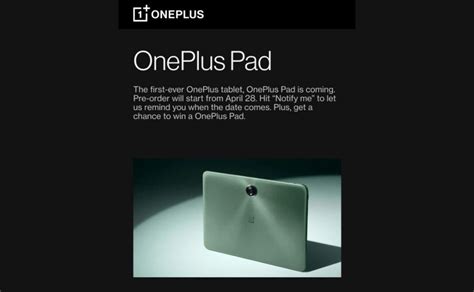OnePlus Pad release date and price