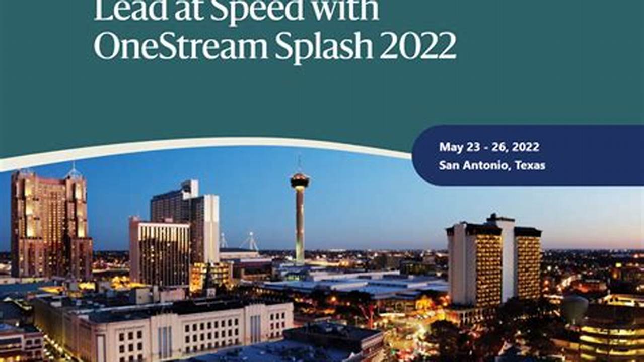 Onestream Splash 2024 Dates Uk