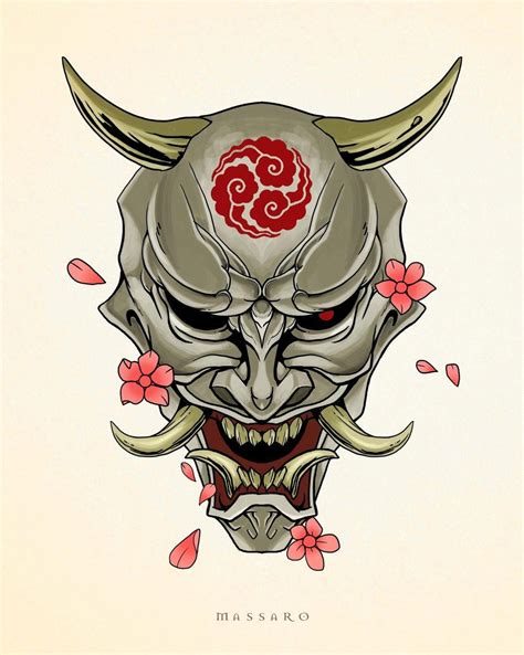 Oni Mask Tattoos Designs, Ideas and Meaning Tattoos For You