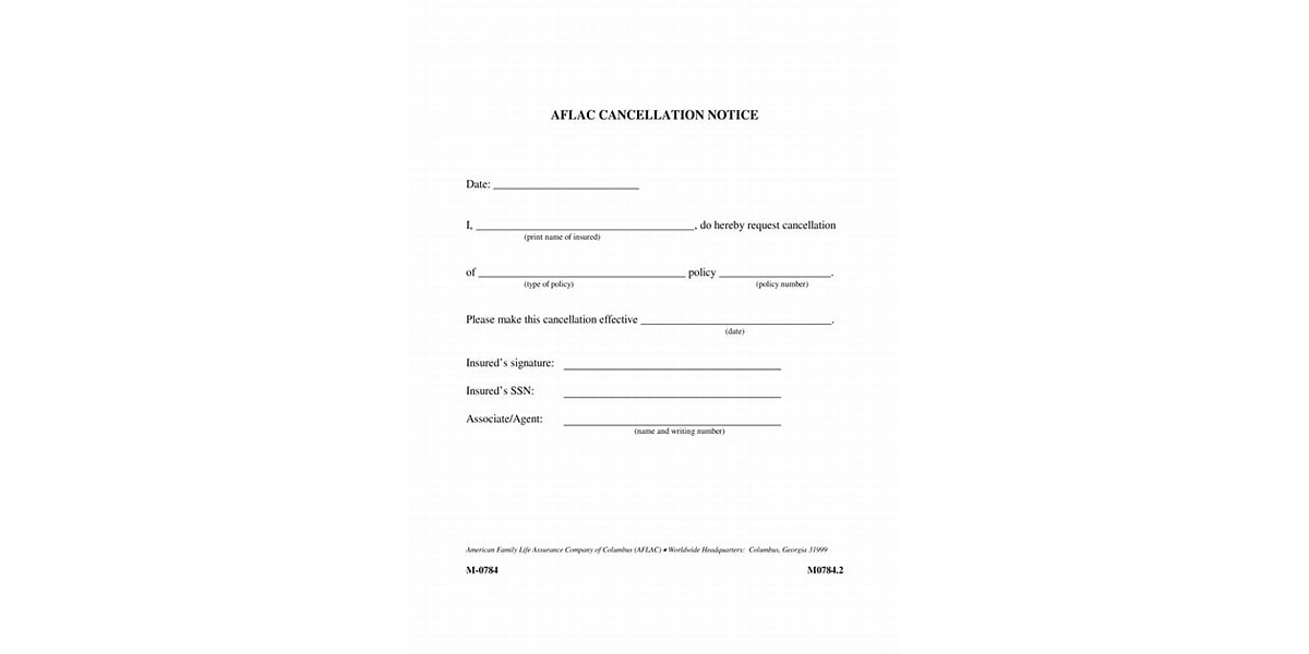Online cancellation form with computer keyboard