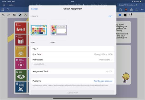 Online Assignment publish
