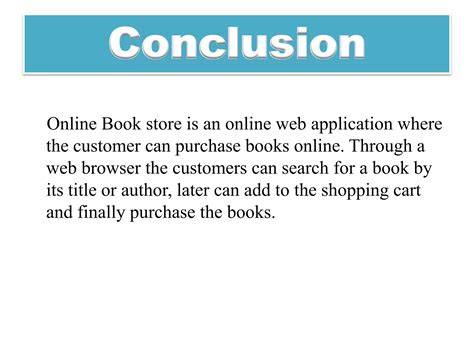 Online Books Conclusion