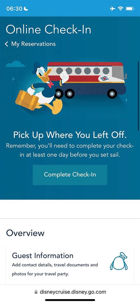 Online Check-In Real-Time Information
