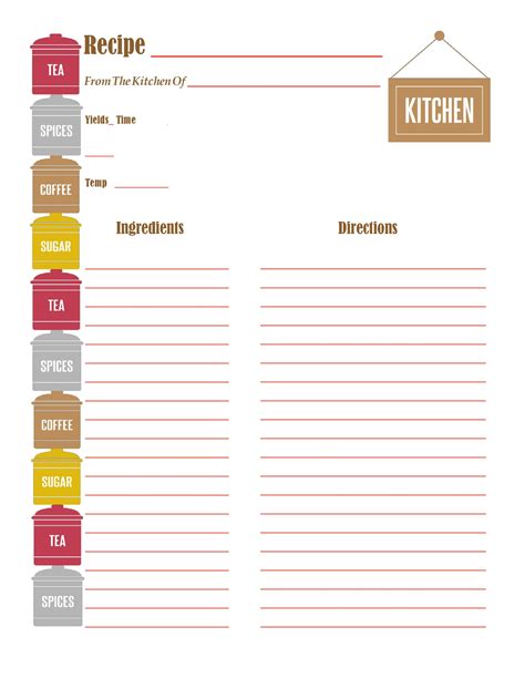Online Cookbook Template