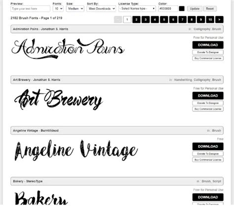 Online Font Libraries