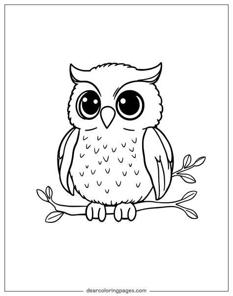 Online Owl Coloring Pages