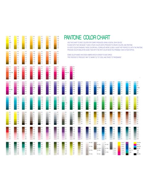 Online Pantone Color Chart