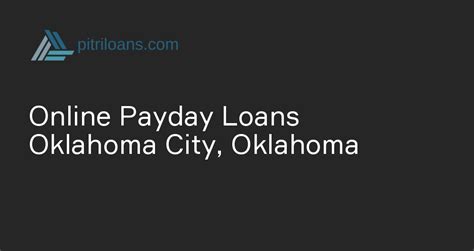 Online Payday Loans Oklahoma