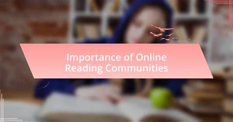 Online Reading Community