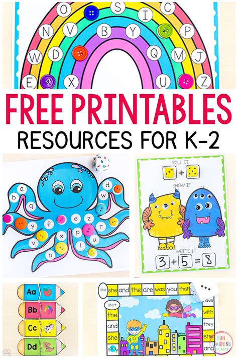 Online Resources for Printable Pages