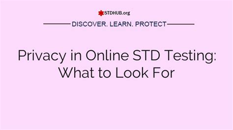 Online STD Testing Services