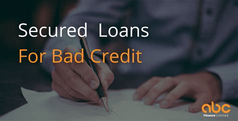 Online Secured Loans For Bad Credit