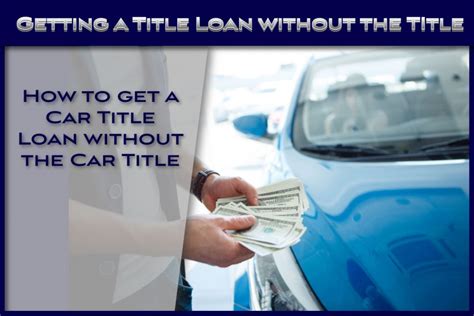 Online Title Loans Without Title
