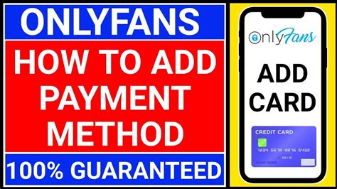 Onlyfans Payment Methods - Debit + Credit Cards Explained