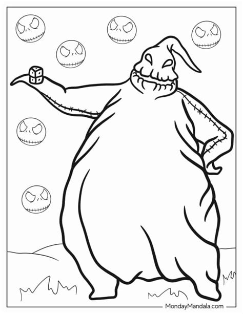 Oogie Boogie Coloring Pages