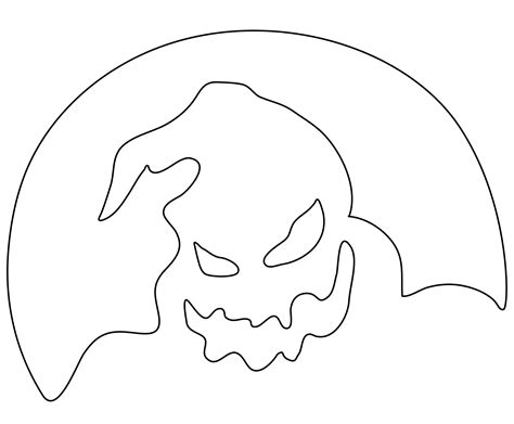 Oogie Boogie Pumpkin Carving Template