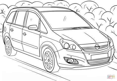 Opel Coloring Page