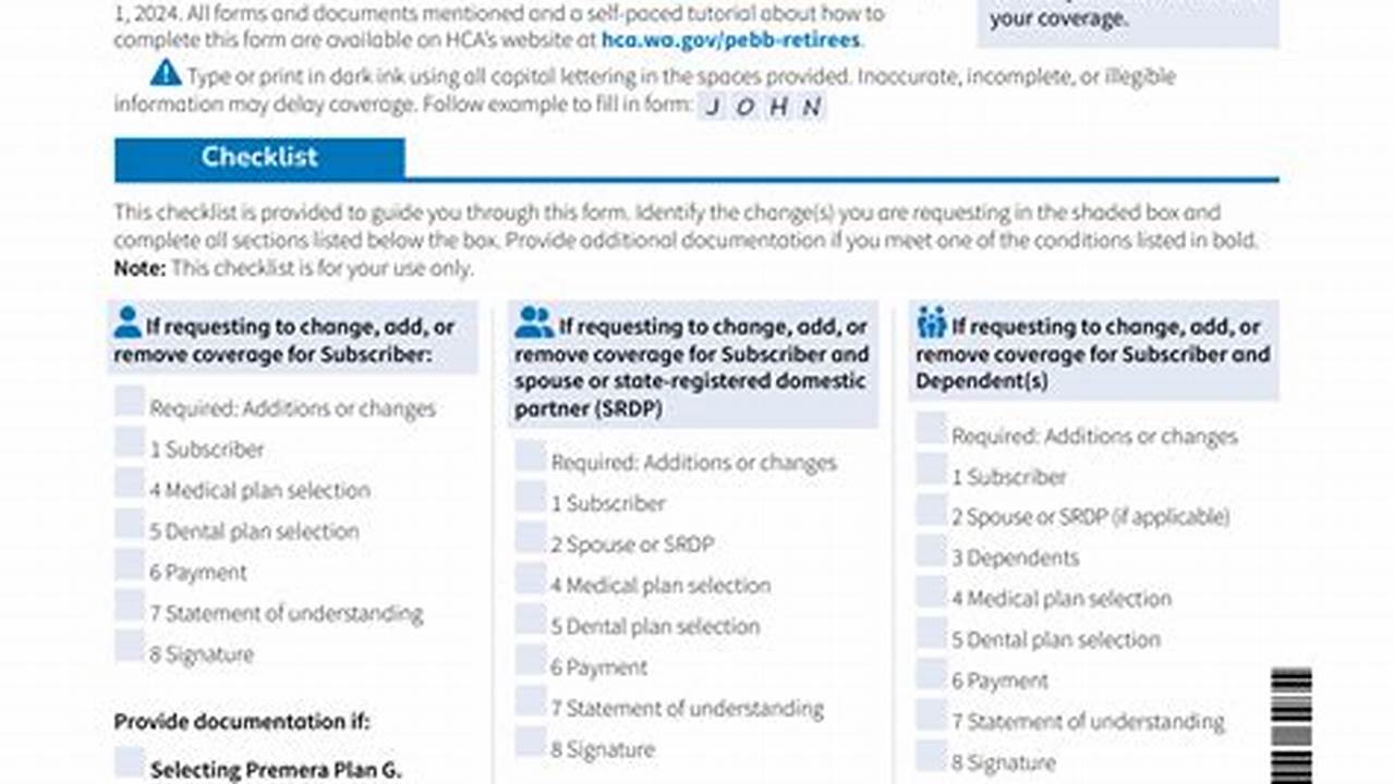 Open Enrollment 2024 Washington State Pebb