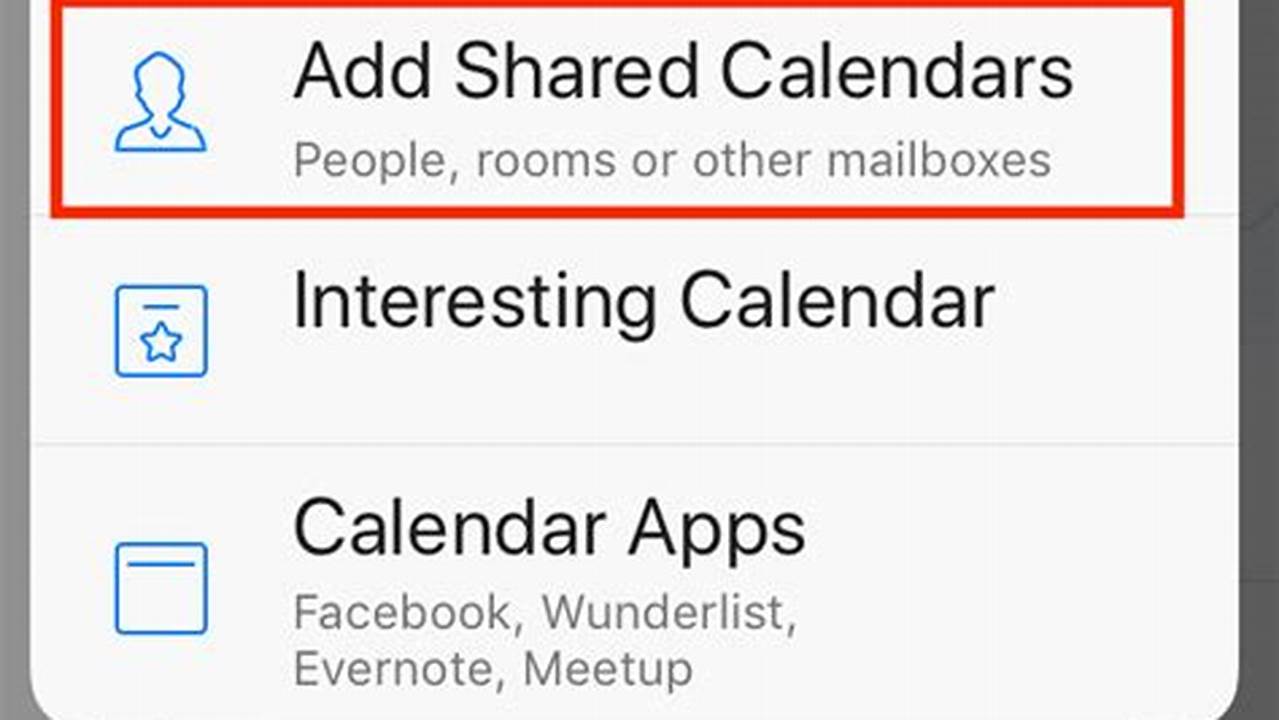 Open Shared Calendar On Iphone