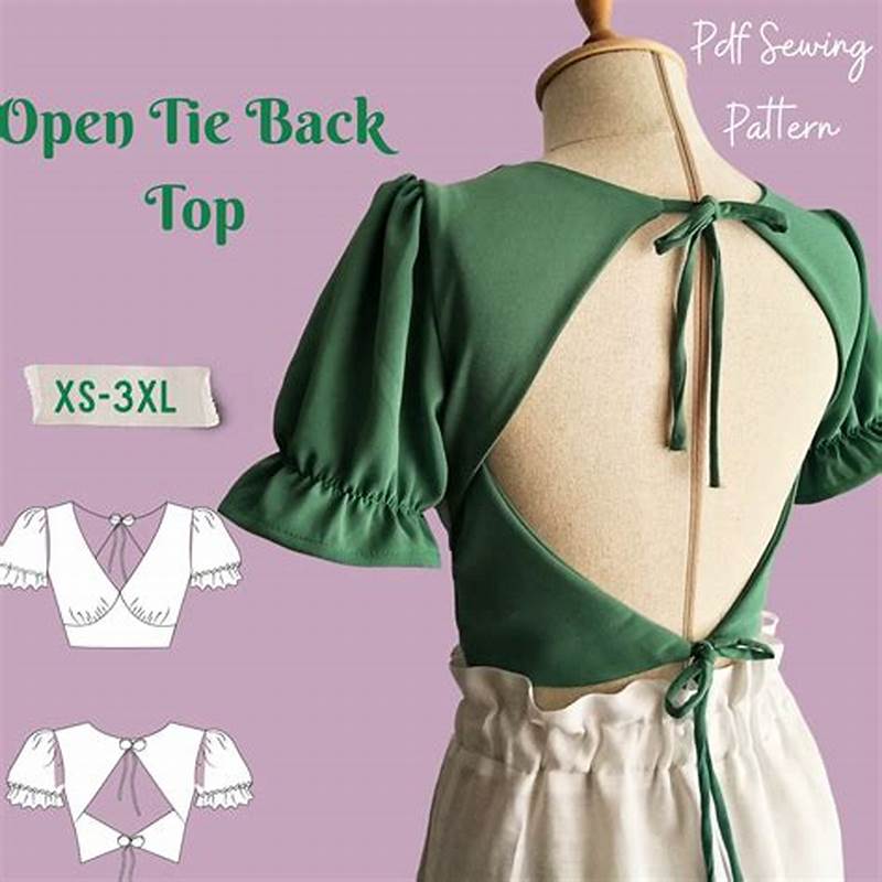 Open Back Top Sewing Pattern
