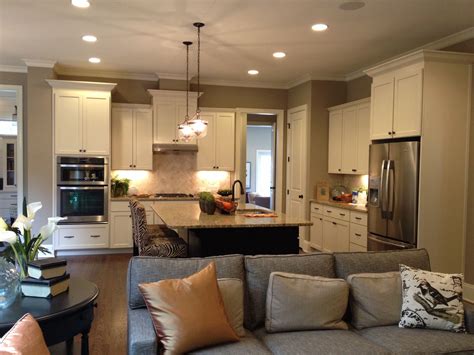 Open Concept Kitchen Living Room Paint Color Ideas