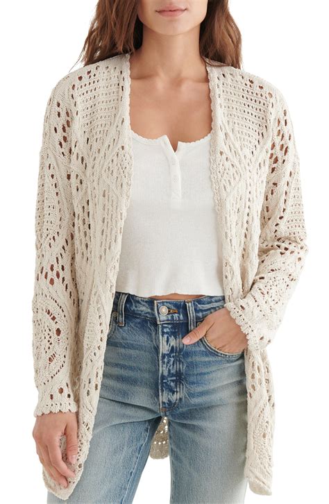 Open Crochet Cardigan