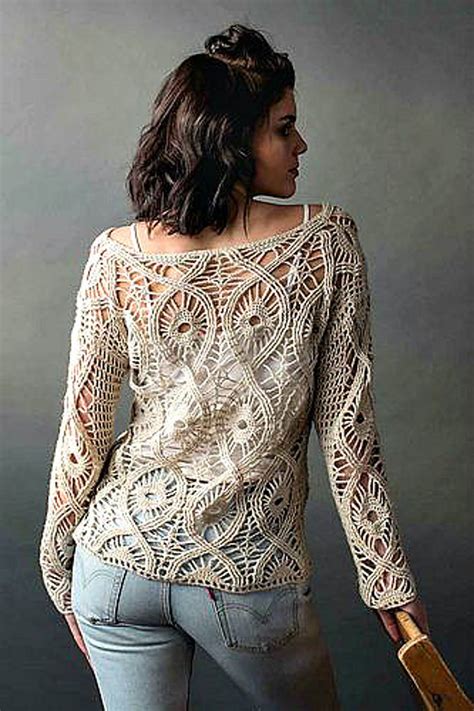 Open Crochet Sweater