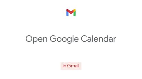 Open Google Calendar