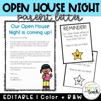 Open House Letter