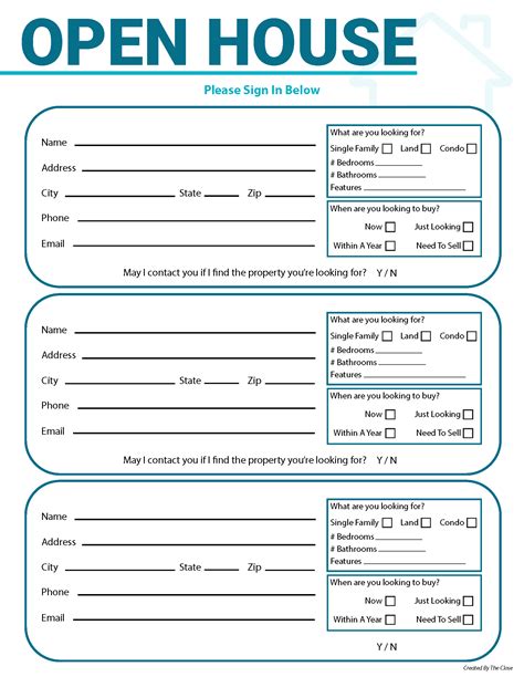 Open House Printables