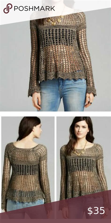 Open Knit Crochet Sweater