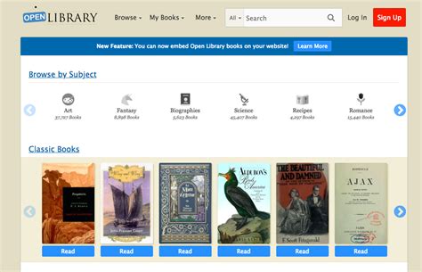 Open Library Website