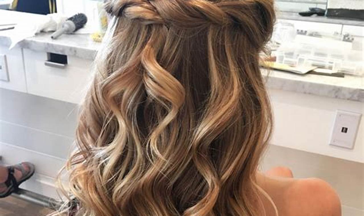 Open Middle-Length Prom Hairstyle