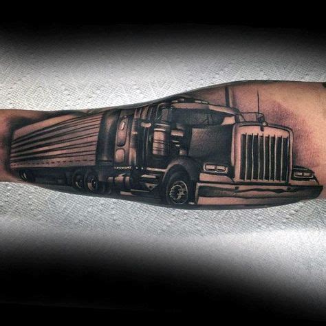 Open Road Odyssey A Symbol of Freedom Trucking Tattoo Ideas