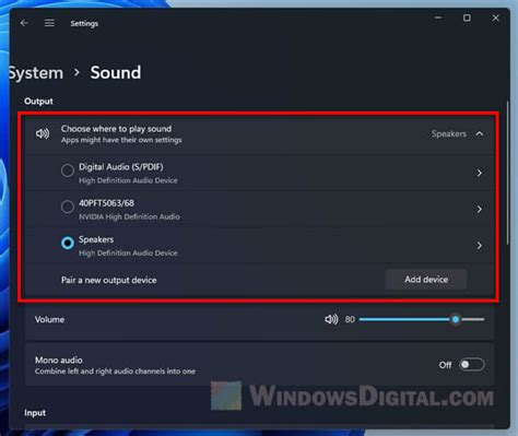 Open Sound Settings Windows 11